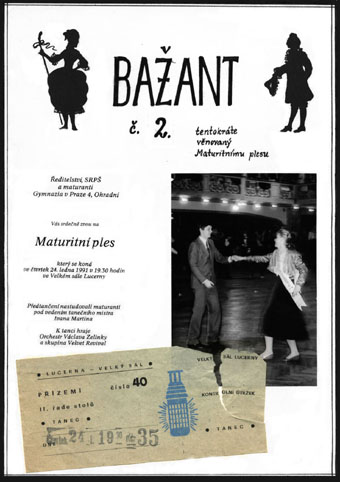 Ba�ant z maturitn�ho plesu 1991